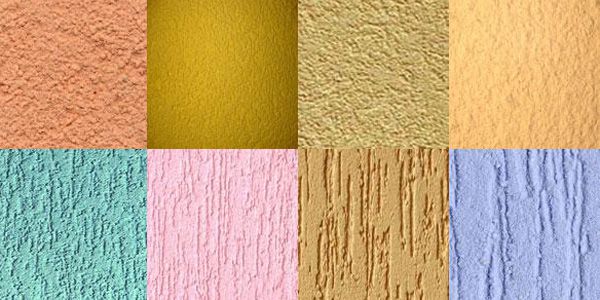 Види декоративної штукатурки